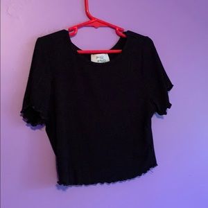 cute black crop top